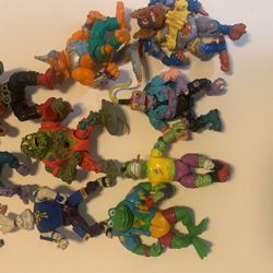 Vintage Lot Of (8) Teenage Mutant Ninja Turles Action Figures $68