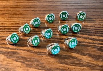 DC Green Lantern party rings