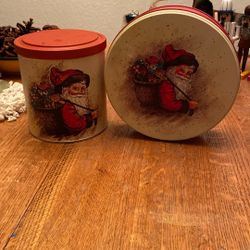 10 Tin Christmas Cookie Tins