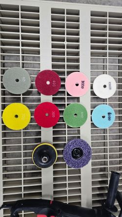 Diamond Polishing Pad Set with Backer