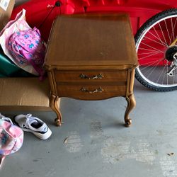 Wooden End Table 