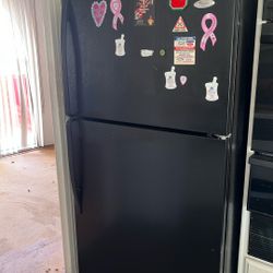 Black Whirlpool Refrigerator 