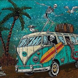 Beach Break-in 36 in × 24 in Wall Poster