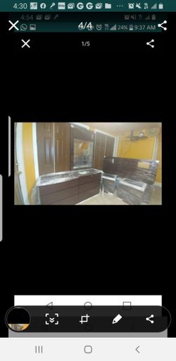 Beautiful modern bedroom set dark brown