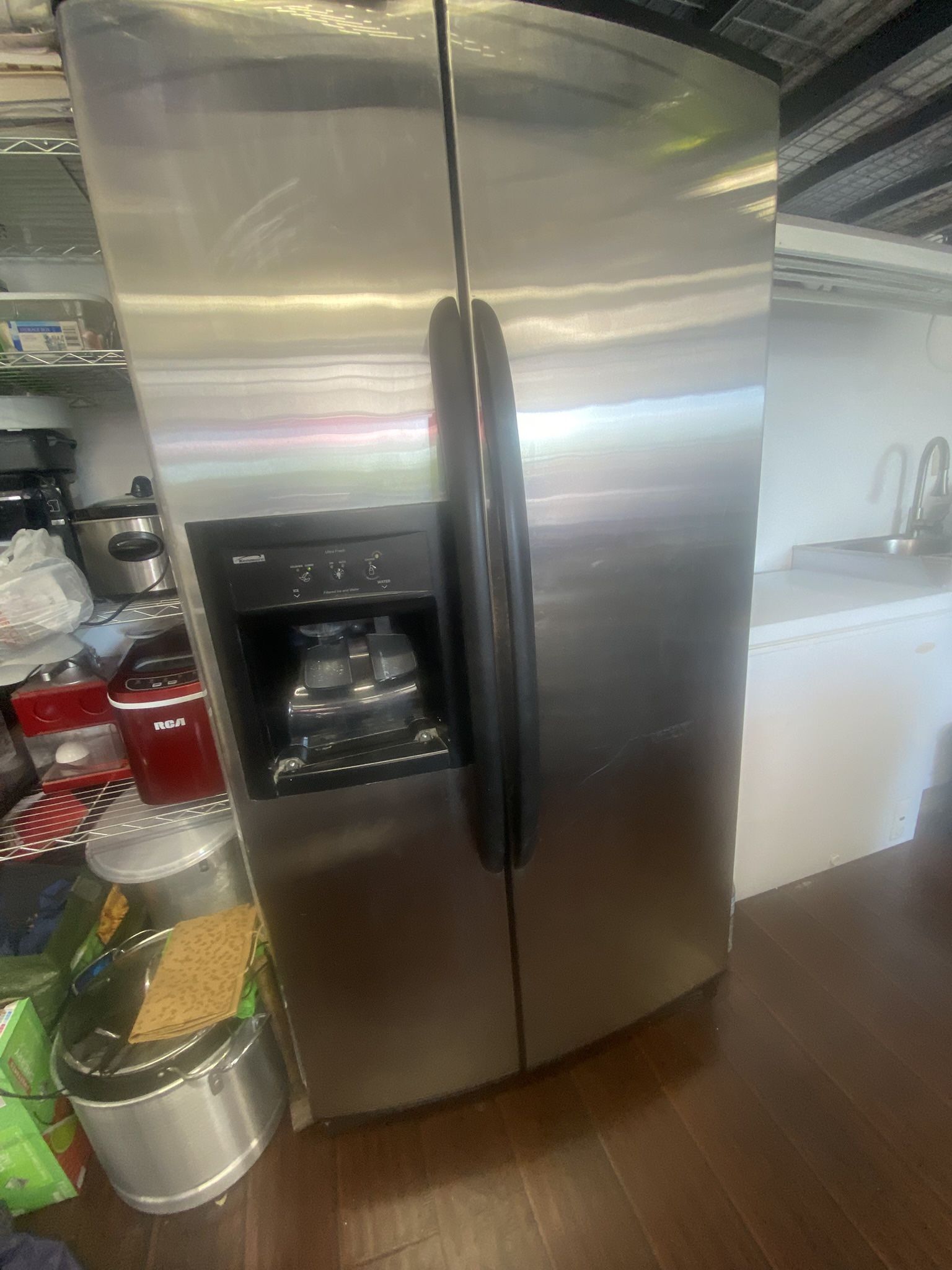 STAINLESS STEEL REFRIGERATOR!!!