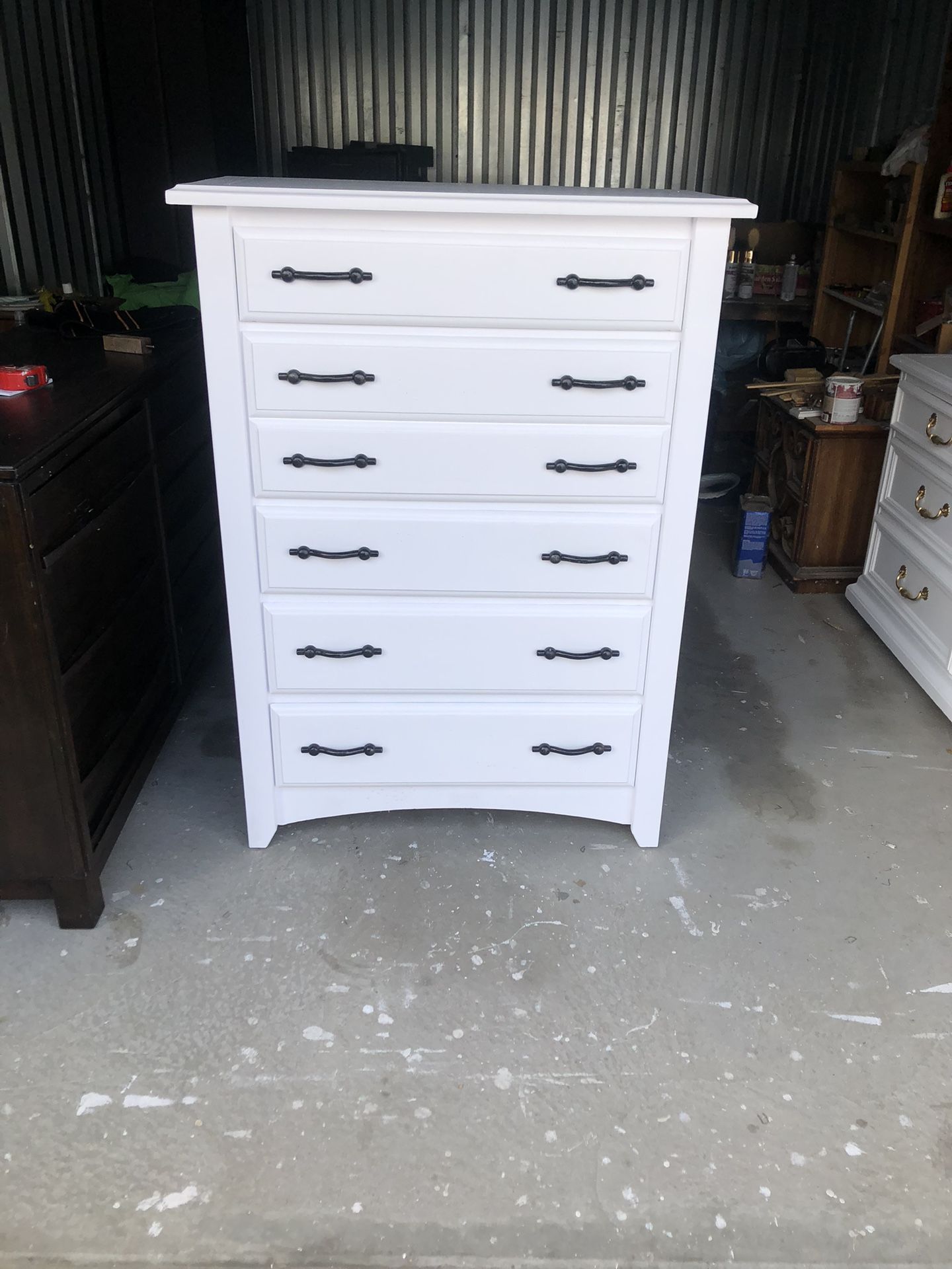 White 5 Drawer Dresser