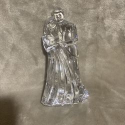 Waterford lead crystal bride and groom