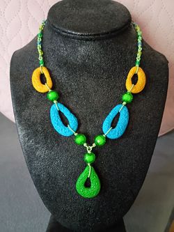 Colorful Beaded Statement Necklace