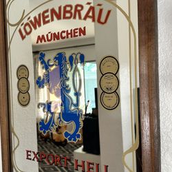 Bar Mirror Lowenbrau