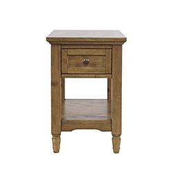Brentwood Cascade Oak Chairside Table