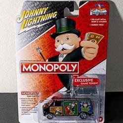 Johnny Lightning Monopoly 1976 Dodge Diecast Van (Brand New)
