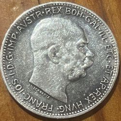 1916 Austria King Franz Joseph I, Vintage Collectible 