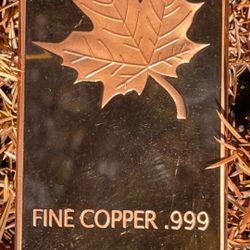 10 Troy Oz Canadian Copper Bar 