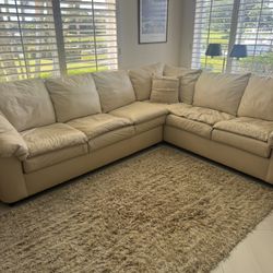 Beautiful Light Beige Sleeper Sectional - Excellent Condition- Originally $3400