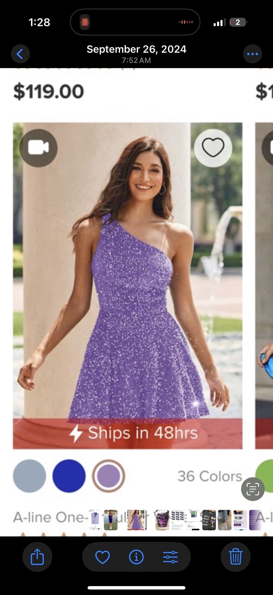 Formal Dress Purple Size 4 New