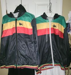 Thin Rasta Lion of Judah Zip Up Hoodies