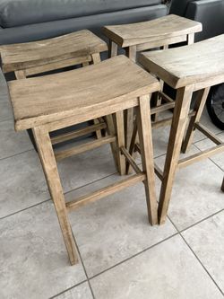 Wooden Barstools 