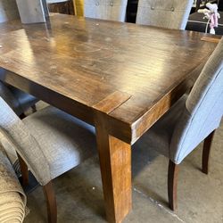 Dark Wood Dining Table
