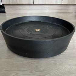 Ecopots Recycled Plastic Round Flower Pot Planter Saucer with Wheels