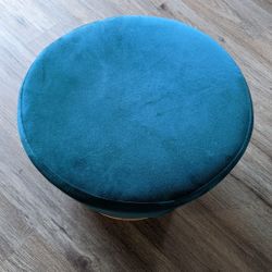 Green Upholstered Footstool 