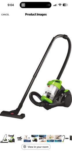 Canister bagless vacuum
