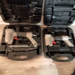 Porter Cable 16 Gauge Straight Air Finish Nailer And Porter Cable Straight 18 Gauge Air Brad Nailer With Cases For Each 