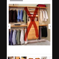 LOW PRICE MOVING- $1000 SOLID WOOD CLOSET SYSTEM 