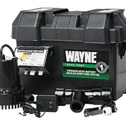 WAYNE - ESP15 - Battery Back-Up 12 Volt Sump Pump System
Battery NOT Included