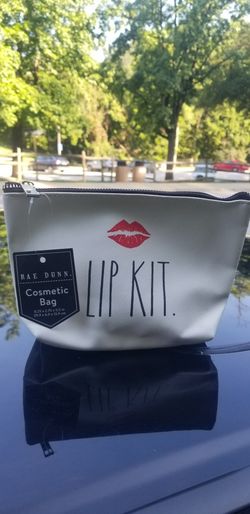 Rae Dunn Lip Kit Cosmetic Bag
