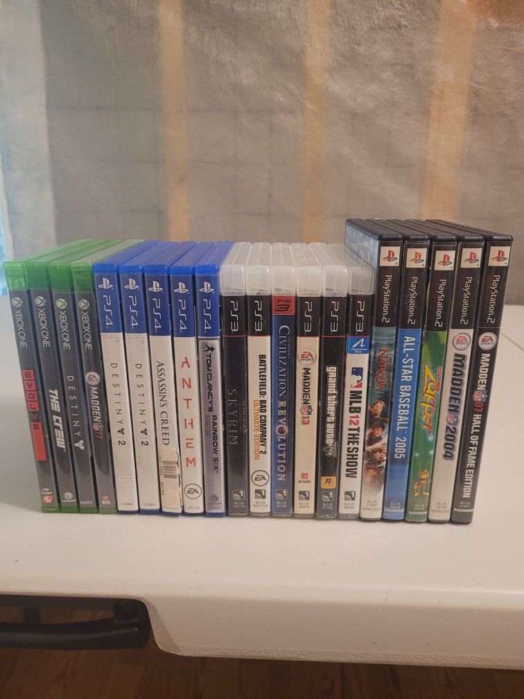 Video Games PS2,PS3,PS4