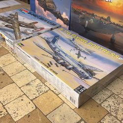 Vintage And New B17-B24 1/48 Kits