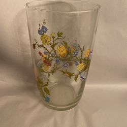 Floral Vase 10” Tall 6” Wide EC