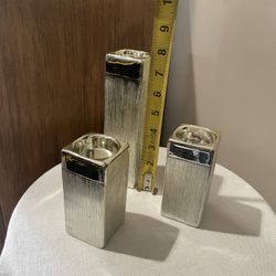 Ceramic Candle Holders (3)