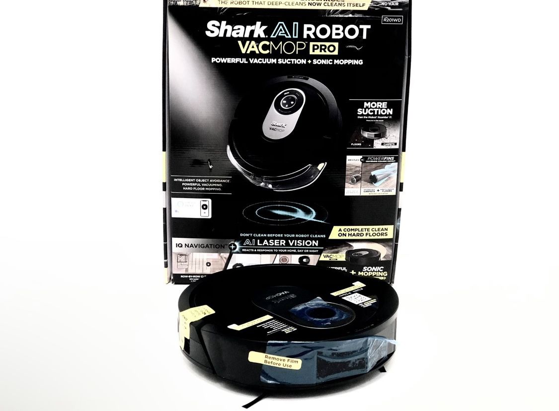 Shark AI VACMOP 2-in-1 Robot Vacuum and Mop with Self-Cleaning Brushroll