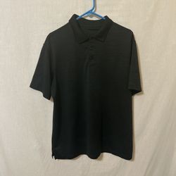 Haggar Black Polo Shirt Sleek Minimalist Design