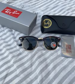 Polarized Lenses Clubmaster 3016 Tortoise Sunglasses Rayban Brand New 
