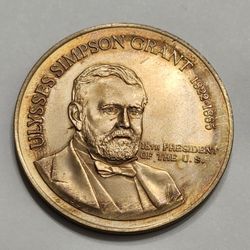 Large Ulysses Grant Antique Bronze Coin