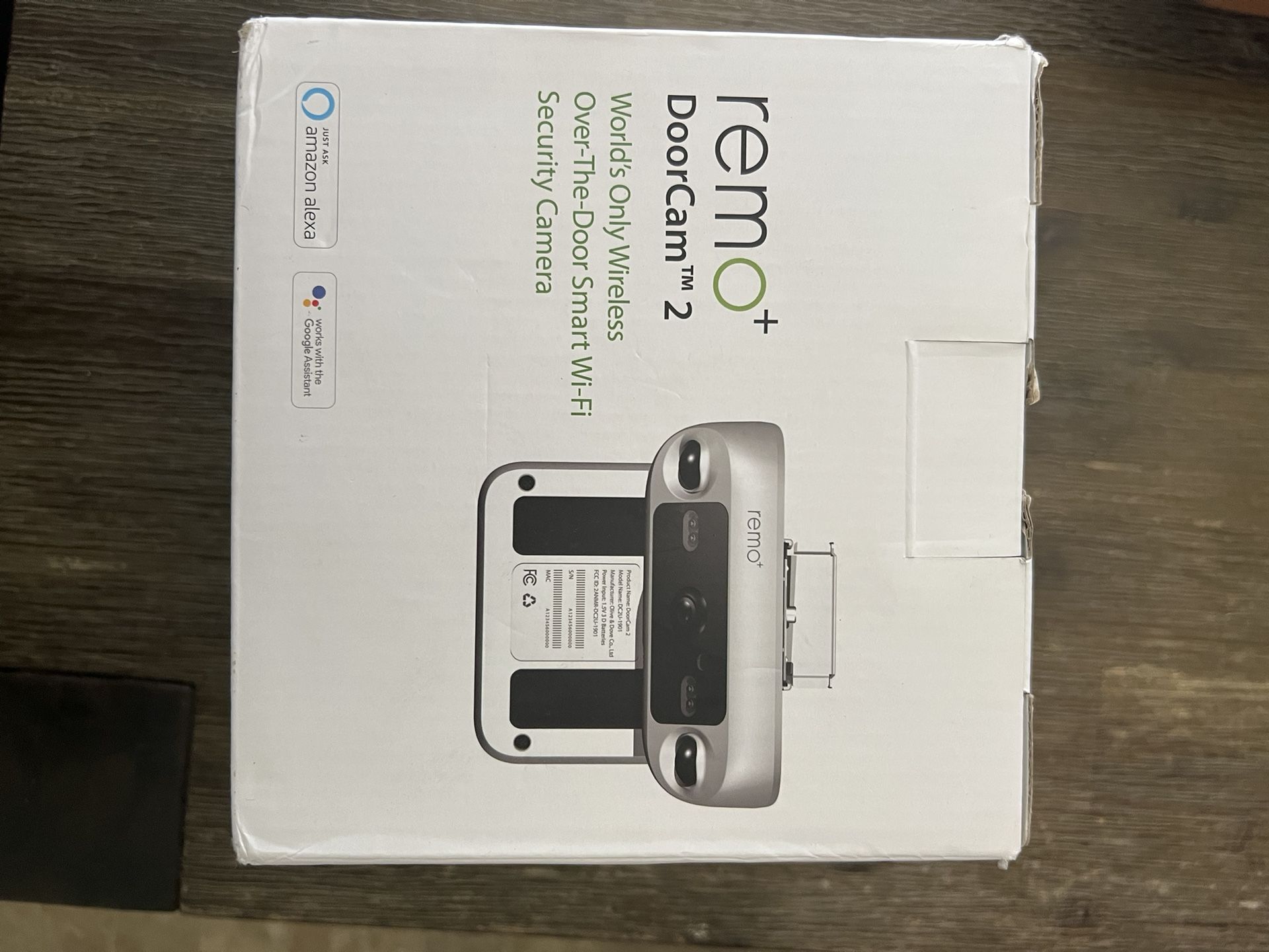 Remo+ Doorcam Wireless Over The Door Smart Security Camera with