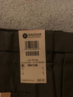 40 W 29 L Brown Dress Pants