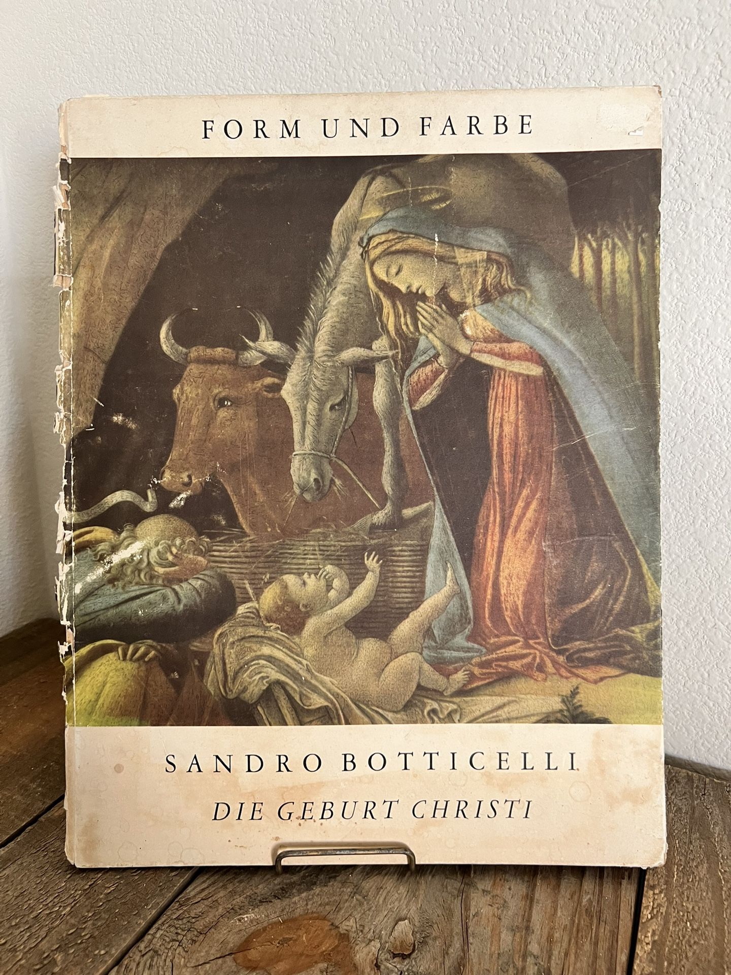 Vintage The Birth Of Christ Art Hardcover Masterpiece Of Colors