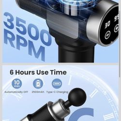 Jqx Massage , Deep Tissue Massager Gun For Pain Relief