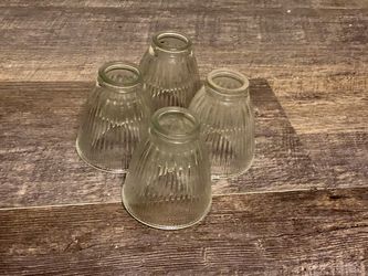 Seven Ribbed Glass Vanity Light Shade