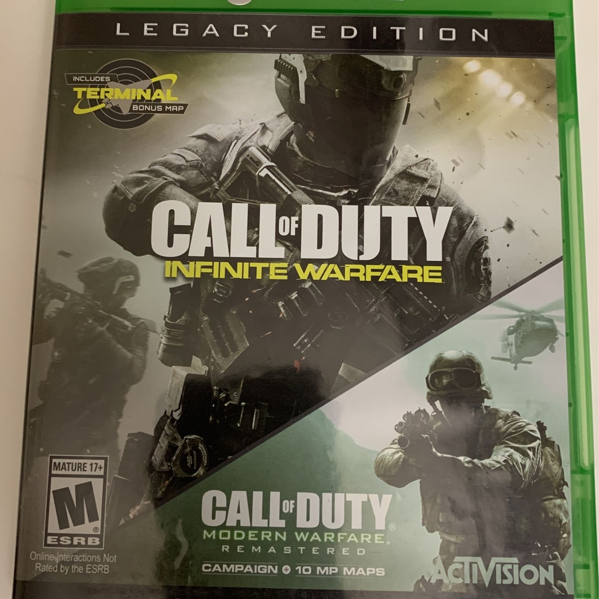 Xbox One Call Of Duty Infinity Warfare Legacy Edition With Modern Warfare Game