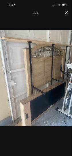 Queen Size Bed Frame, Headboard, Footboard, & Box Spring – $150 OBO