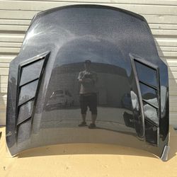 2003 - 2008 Nissan 350z VIS Racing Terminator GT Style Carbon Fiber Vented Hood