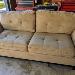 7ft Tan Couch