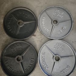 Olympic Plates.  45lbs