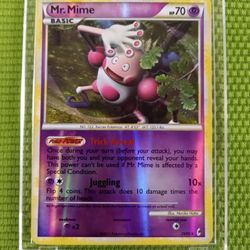 Rare Old POKAMON- MR. MIME Holo Foil Card 2011