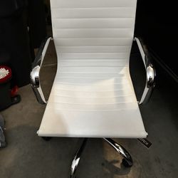White adjustable computer chair - $35