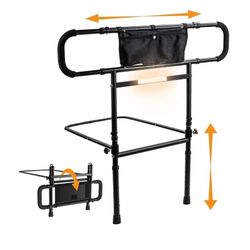 3336: NEW Bed Rails for Elderly Adults Safety, Foldable & Adjustable Side Rails for Bed for Seniors, Elderly Bed Rail